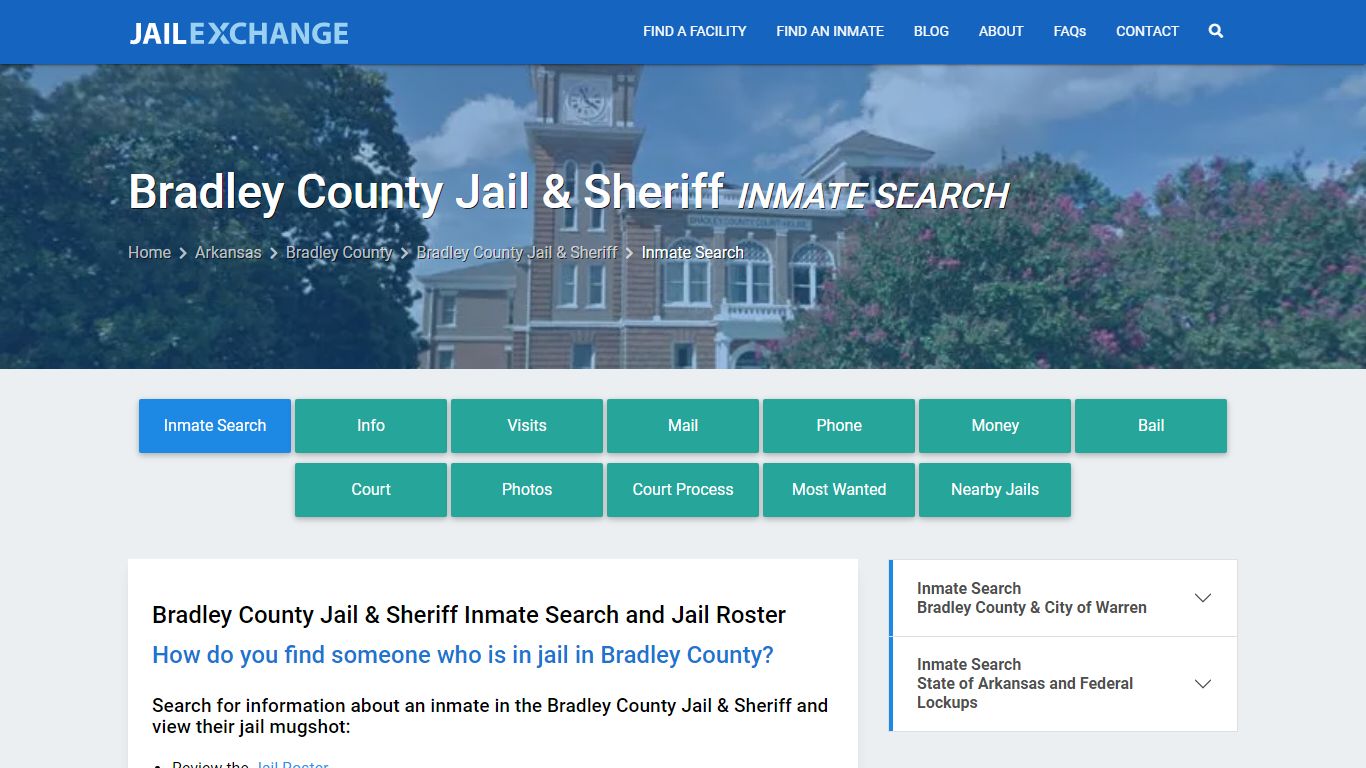 Bradley County Jail & Sheriff Inmate Search - Jail Exchange